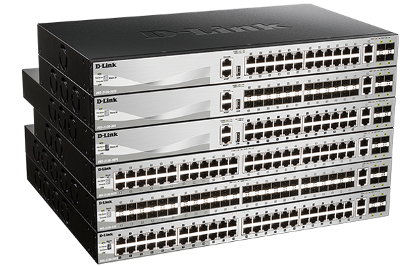 D-Link 54 Port Stackable Gigabit Switch With 48 Sfp Ports And 4 10 Gigabit Sfp+ Ports And 2 10GBase-T Ports. Product Image 2