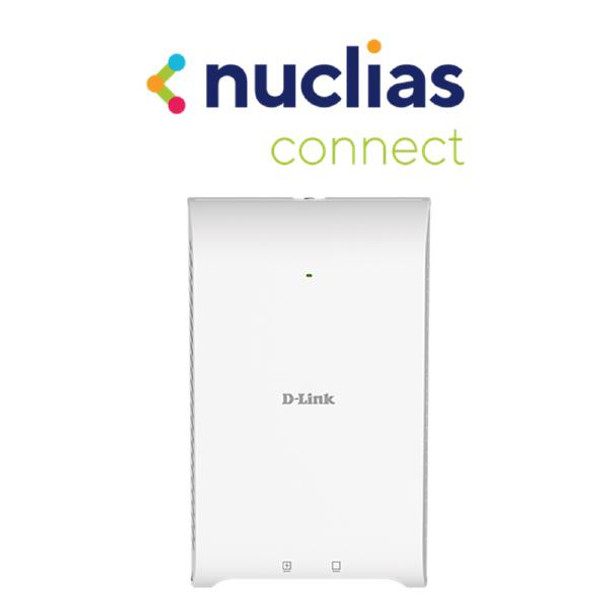 D-Link Wireless AC1200 Wave 2 Concurrent Dual Band Wall-Plate Access Point with PoE passthrough Main Product Image