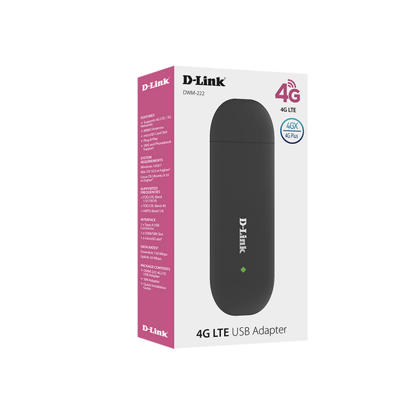 D-Link 4G Lte USB Adapter Main Product Image