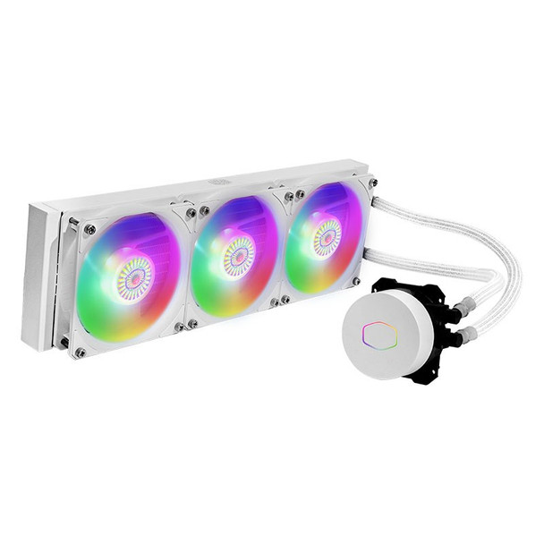 Cooler Master MasterLiquid ML360L V2 ARGB AIO Liquid CPU Cooler - White Product Image 4