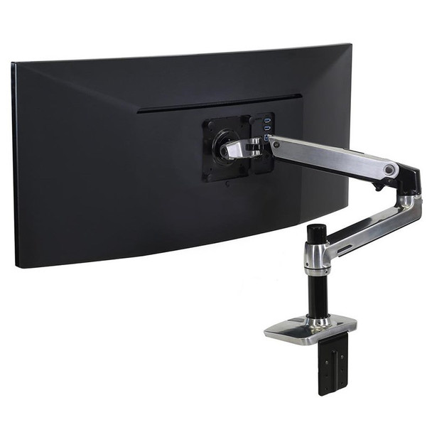 Ergotron LX Desk Monitor Arm - Polished Aluminium Main Product Image
