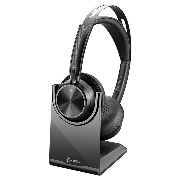 Poly Voyager Focus 2-M ANC Stereo Bluetooth Headset (Stand & USB-C Dongle) Main Product Image