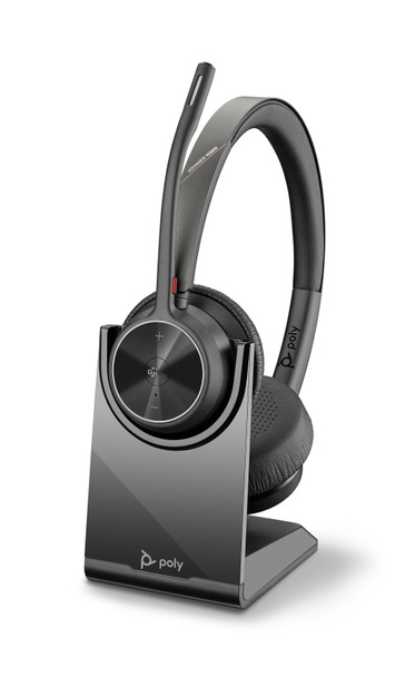 Poly Voyager 4320 UC Stereo Bluetooth Headset with Charge Stand - TEAMS - USB-A Main Product Image