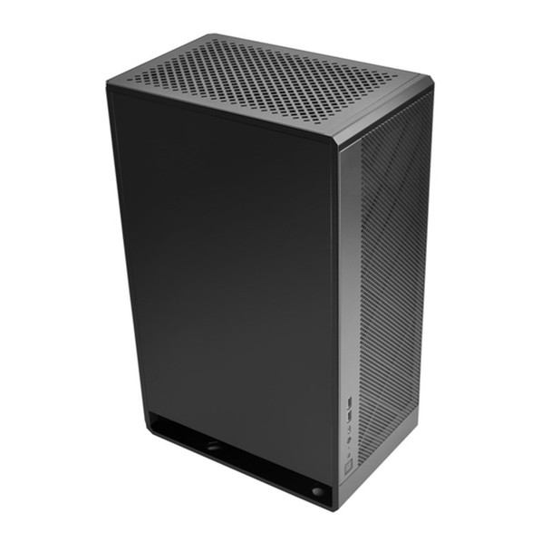 SilverStone ALTA G1M Tempered Glass Stack Effect Design Micro-ATX Case - Black Main Product Image