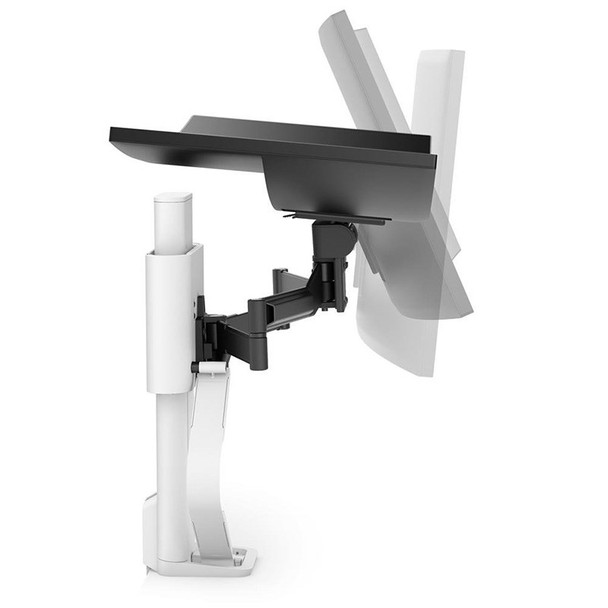 Ergotron Trace Single Monitor Desk Mount - White Product Image 3