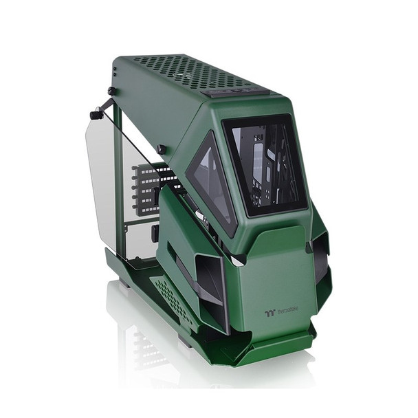 Thermaltake AH T200 Tempered Glass Micro Case Racing Green Edition Main Product Image