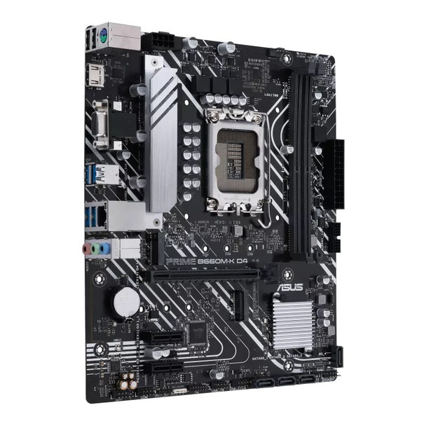 Asus PRIME B660M-K D4 LGA 1700 Micro-ATX Motherboard Product Image 3