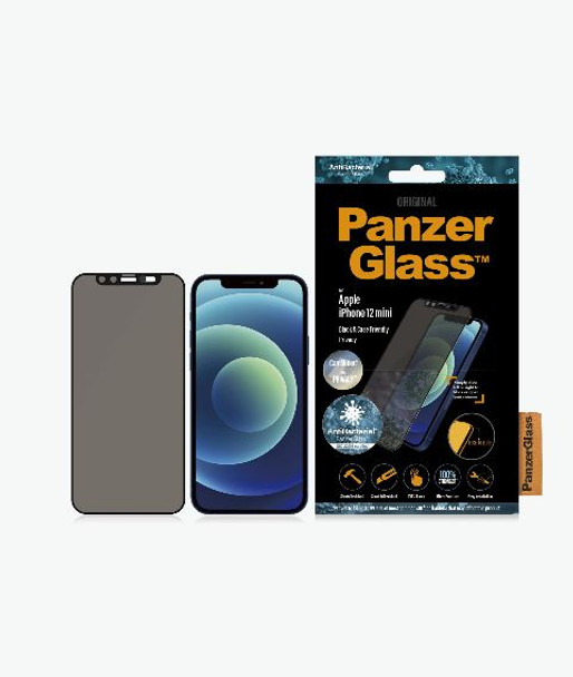 PanzerGlass Apple iPhone 12/12 Pro Black (P2714) - Dual Privacy - Screen Protector - Resistant to scratches - Shock absorbing - Crystal clear Product Image 2