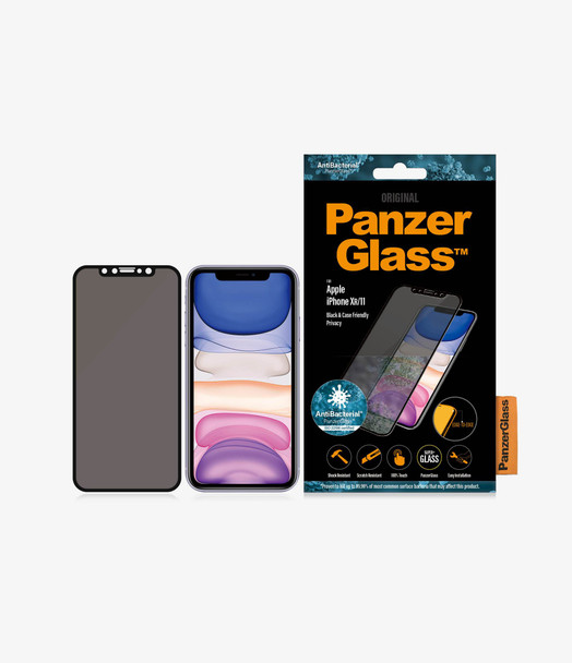 PanzerGlass Apple iPhone XR/11 - AntiBacterial (2665) - Screen Protector - Full frame coverage - Rounded edges - Crystal clear - 100% touch preservation Product Image 4