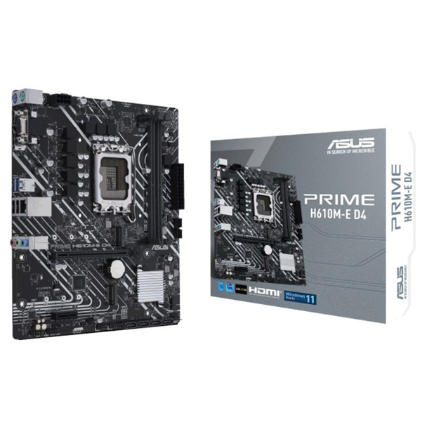 Asus PRIME H610M-E D4 LGA 1700 Micro-ATX Motherboard Main Product Image