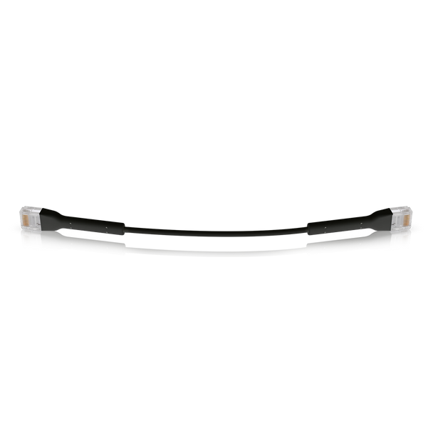 Ubiquiti UniFi Patch Cable .22m Black - Both End Bendable to 90 Degree - RJ45 Ethernet Cable - Cat6 - Ultra-Thin 3mm Diameter U-Cable-Patch-RJ45-BK Product Image 3