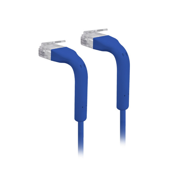 Ubiquiti UniFi Patch Cable .22m Blue - Both End Bendable to 90 Degree - RJ45 Ethernet Cable - Cat6 - Ultra-Thin 3mm Diameter U-Cable-Patch-RJ45-BL Main Product Image