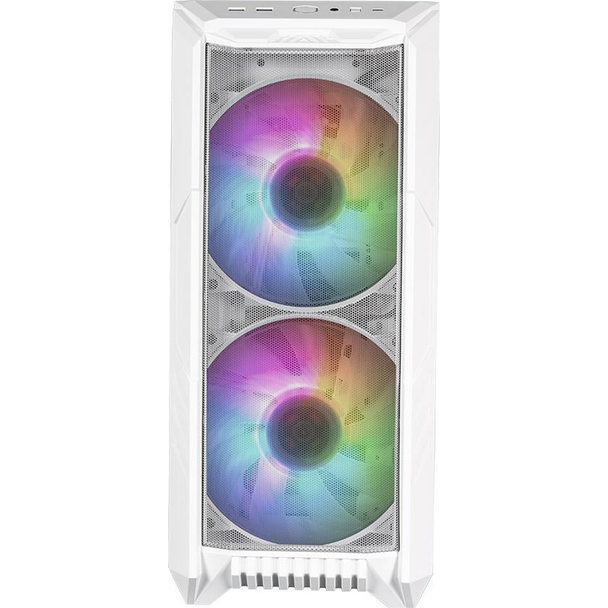 Cooler Master HAF 500 ARGB Mid-Tower E-ATX Case - White Product Image 2