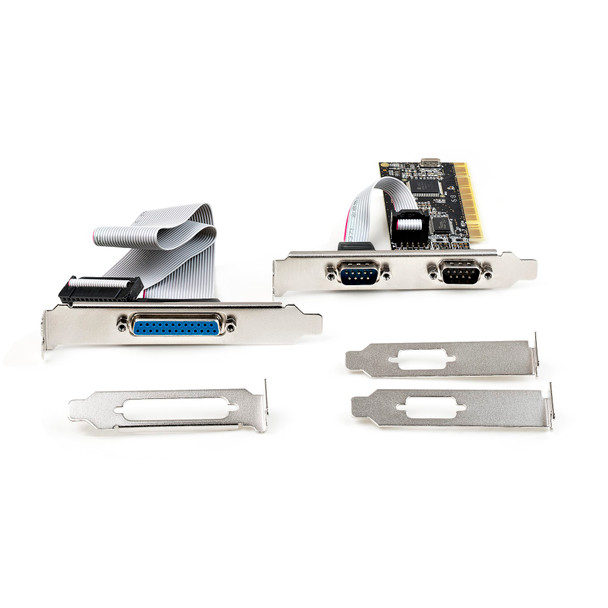 StarTech PCI Serial Parallel Combo Card with Dual Serial RS232 Ports (DB9) & 1x Parallel LPT Port (DB25) - PCI Combo Adapter Card - PCI Expansion Card Controller - PCI to Printer Card Product Image 4