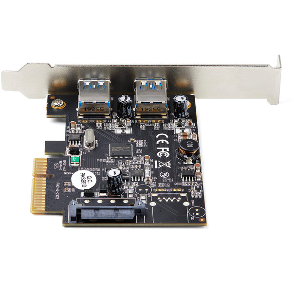 StarTech 2-Port USB PCIe Card with 10Gbps/port - USB 3.1/3.2 Gen 2 Type-A PCI Express 3.0 x2 Host Controller Expansion Card - Add-On Adapter Card - Full/Low Profile - Windows & Linux Product Image 4