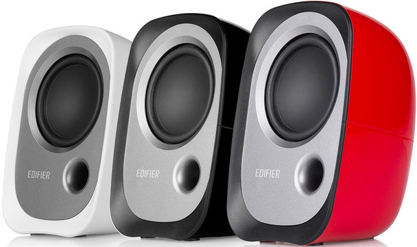 Edifier R12U USB Compact 2.0 Multimedia Speakers System (Red) - 3.5mm AUX/USB/Ideal for Desktop - Laptop - Tablet or Phone Main Product Image