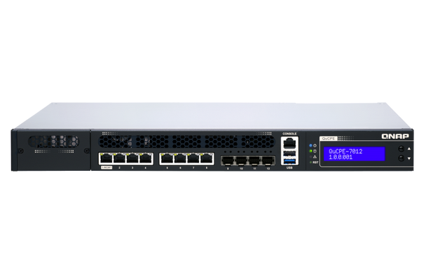 QNAP QuCPE-7012-D2123IT-8G Virtualization Equipment 2-Bay Xeon D-2123IT 8GB Main Product Image