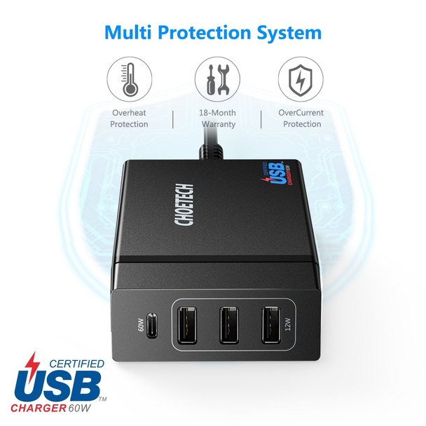 Choetech PD72 Power Delivery Charger Product Image 2