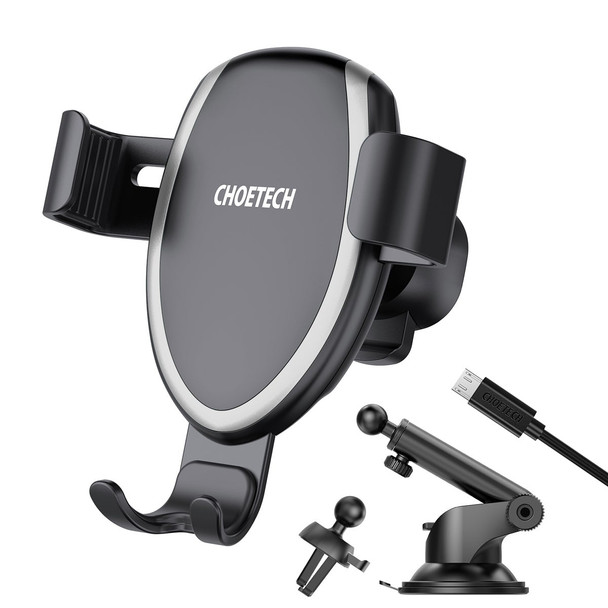 Choetech T536-S Fast Wireless Charging Car Mount Phone Holder Main Product Image