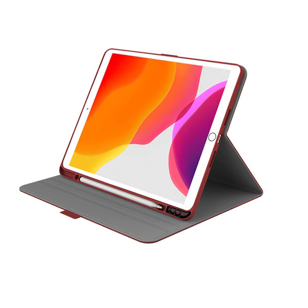 Cygnett TekView Slimline Apple iPad 10.2in Case with Apple Pencil Holder - Red (CY3065TEKVI) - 360° Protection - Multiple Viewing Angles - Perfect Fit Main Product Image