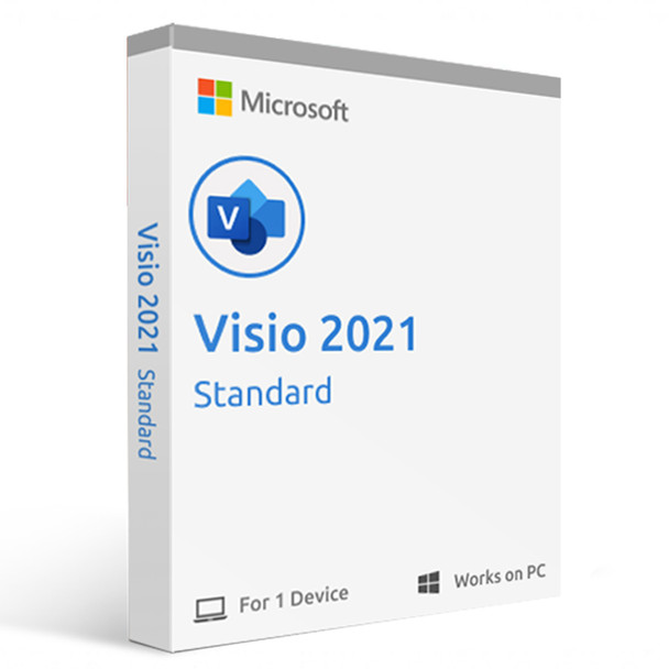 Microsoft Visio Standard 2021 - Email Delivery Main Product Image