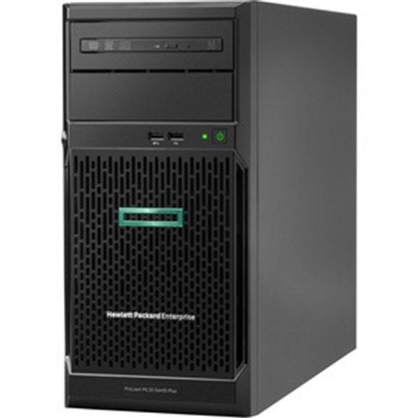 HPE Ml30 G10+ E-2314 (1/1) - 16GB(1/4) - SATA-2.5 Sff Hp(0/8) - Vroc SATA Only - Tower 3Yr Main Product Image