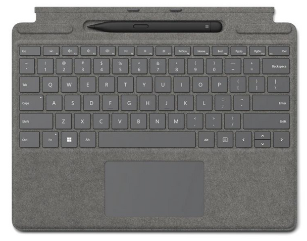 Microsoft Surface Pro Signature Keyboard Cover with Pen - Platinum