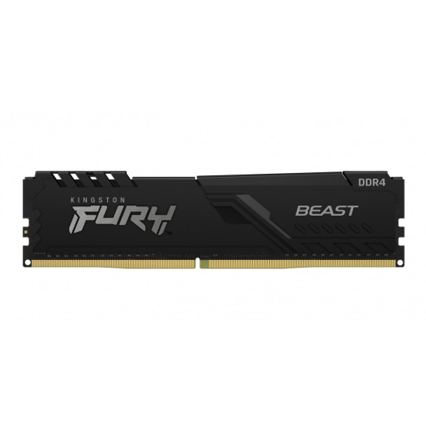 Kingston Fury Beast 8GB (1x8GB) DDR4 UDIMM 2666MHz CL16 1.2V Non ECC Single Rank Gaming Desktop PC Memory Product Image 2