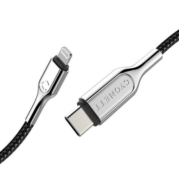 Cygnett Armoured Lightning to USB-C Cable (1M) - Black (CY2799PCCCL) - Fast Charging (30W) - Durable and Superior Scratch Resistance - MFi Certified Product Image 2