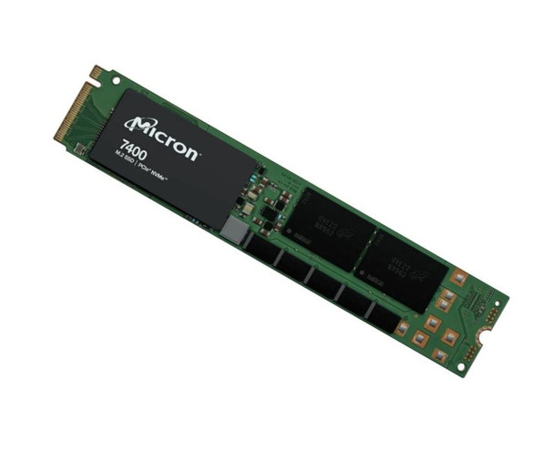 Micron 7400 Pro 1.92TB Gen4 NVMe Enterprise SSD M.2 4400/2000 MB/s R/W 230K/60K IOPS 14400TBW 1DWPD 2M hrs MTTF Server Data Centre 5yrs Main Product Image