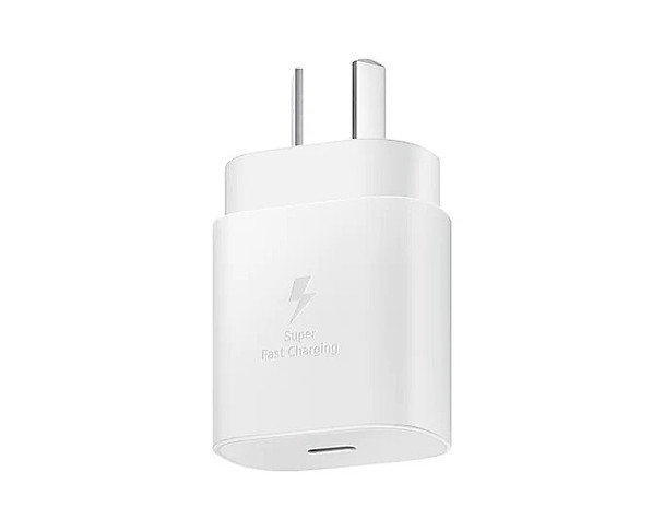 Samsung Fast Charge AC Charger - Type C - 25W (A series) - White (EP-TA800XWEGAU) - 1M Type-C to Type-C Cable Included - Wall Charger Supports PD 3.0 PPS Product Image 4
