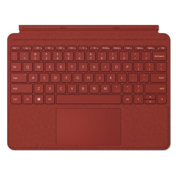 Microsoft Surface Go Signature Keyboard Type Cover - Poppy Red Main Product Image