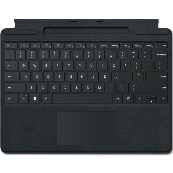 Microsoft Surface Pro 8 - Pro X Signature Keyboard Fingerprint Type Cover - No Pen - Black (2022) Main Product Image
