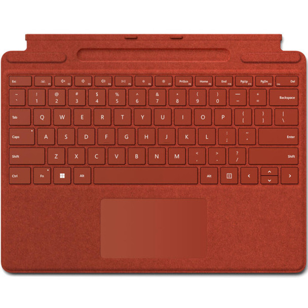 Microsoft Surface Pro 8 - Pro X Signature Keyboard Type Cover - No Pen - Poppy Red (2022) Main Product Image