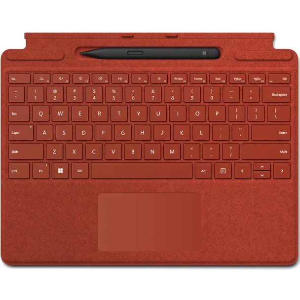 Microsoft Surface Pro 8 - Pro X Signature Keyboard Type Cover - With Slim Pen 2 - Poppy Red (2022) Main Product Image