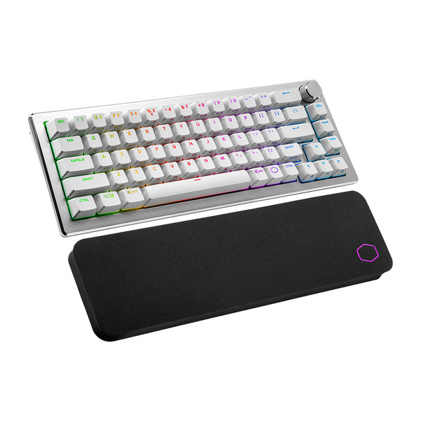 Cooler Master CK721 Wireless RGB Mechanical Gaming Keyboard Silver White - Brown Switch Main Product Image