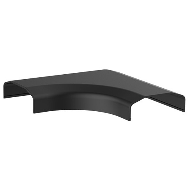 Brateck Plastic Cable Cover Joint L Shape Material:ABS Dimensions 127x127x21.5mm - Black Main Product Image