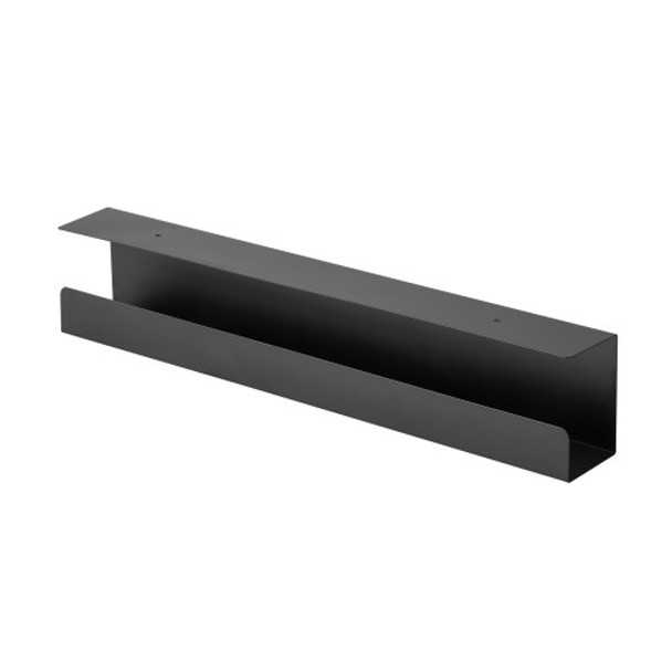 Brateck Under-Desk Cable Tray Organizer - Black Dimensions:600x114x76mm -- Black Main Product Image