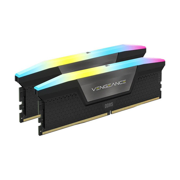 Corsair Vengeance RGB 32GB (2x 16GB) DDR5 5200MHz C40 Memory - Black Main Product Image