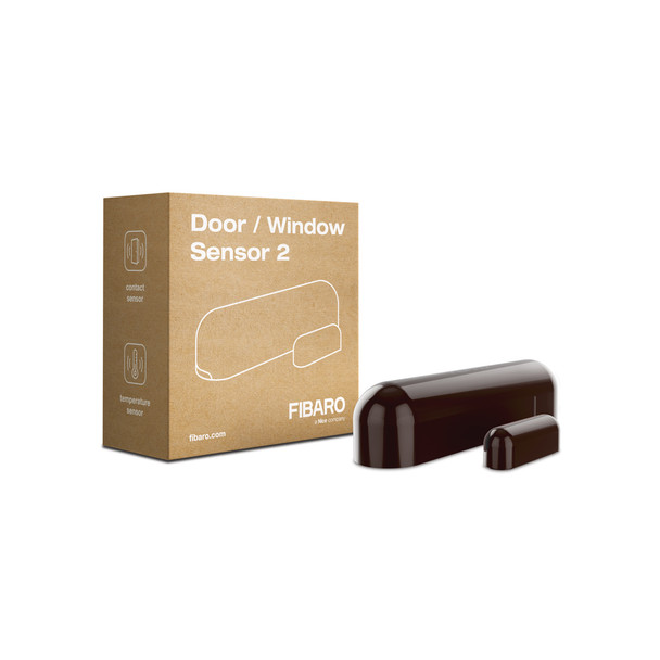 Fibaro Z-Wave Door Sensor Dark Brown Main Product Image