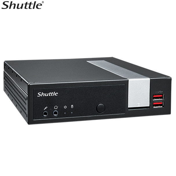 Shuttle DL20N Slim Mini PC 1.35L - Fanless 3xDisplays Jasper Lake N4505 - 2xDDR4 SODIMM - 1x 2.5in - HDMI - DP 1x RS232 GbE LAN - VESA 24/7 Product Image 2