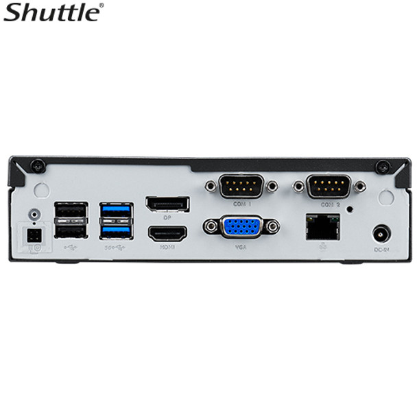 Shuttle DL20N Slim Mini PC 1.35L - Fanless 3xDisplays Jasper Lake N4505 - 2xDDR4 SODIMM - 1x 2.5in - HDMI - DP 1x RS232 GbE LAN - VESA 24/7 Product Image 3