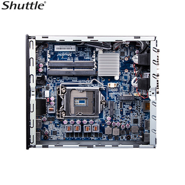 Shuttle DH610 XPC Slim 1L Barebone - H610 - LGA1700 - 2x DDR4 SODIMM - 1x NVMe M.2 - 1x 2.5in - HDMI + 2x DP - RS232 - 2.5Gbe Product Image 3