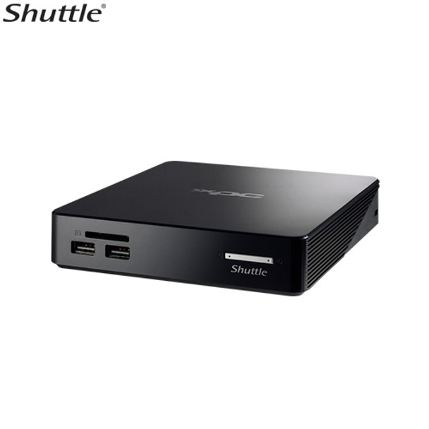 Shuttle NS02AV2 XPC Nano 0.57L NUC - RK3368 Octa Core - 2GB RAM - 16GB eMMC - 1x 2.5in Bay - 1x 10/100 LAN - WL-N + BT4.0 - VESA - HDMI - Android 8.1 Product Image 2