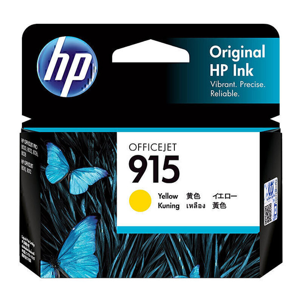 HP #915 Yellow Ink 3YM17AA Main Product Image