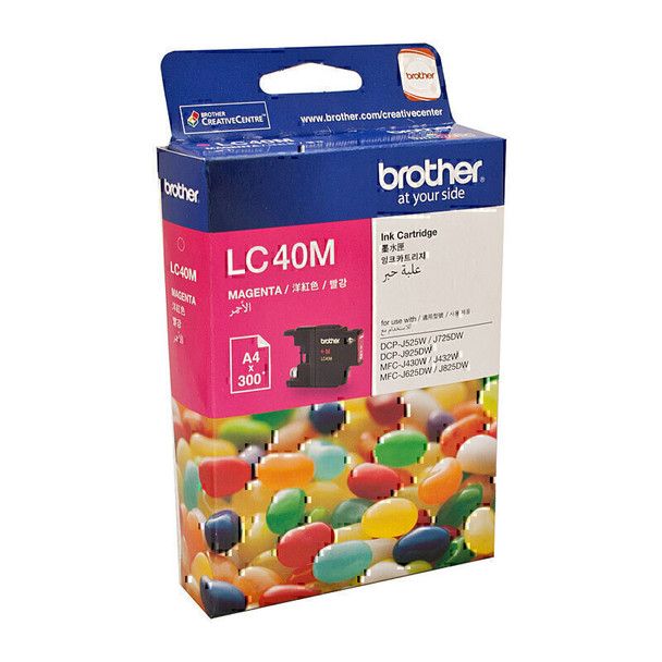 Brother LC40 Magenta Ink Cart Main Product Image