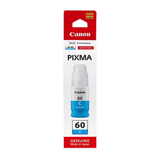 Canon GI60 Cyan Ink Bottle Main Product Image