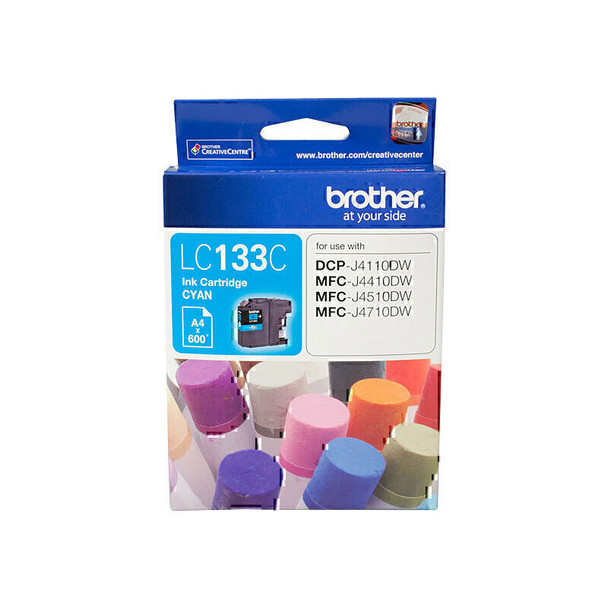 Brother LC133 Cyan Ink Cart Main Product Image