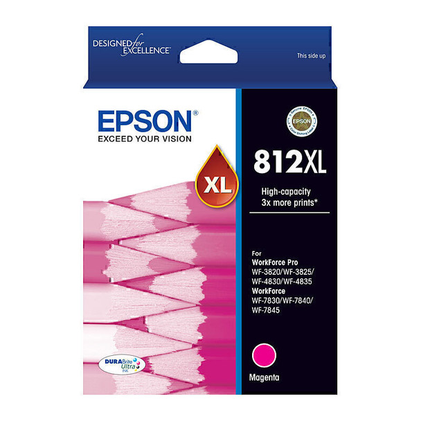 Epson 812XL Magenta Ink Cart Main Product Image