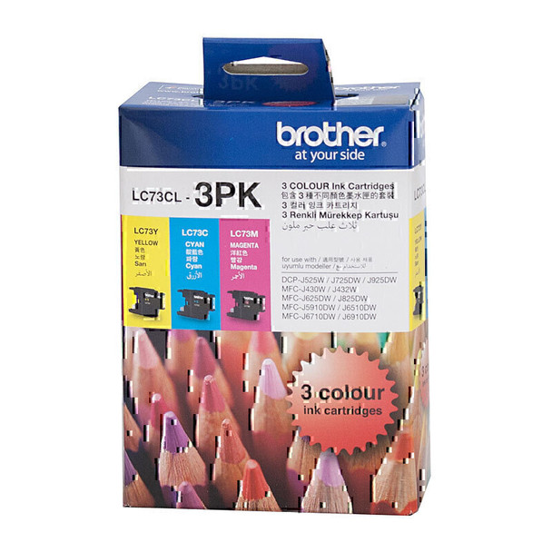 Brother LC73 CMY Colour Pack Main Product Image